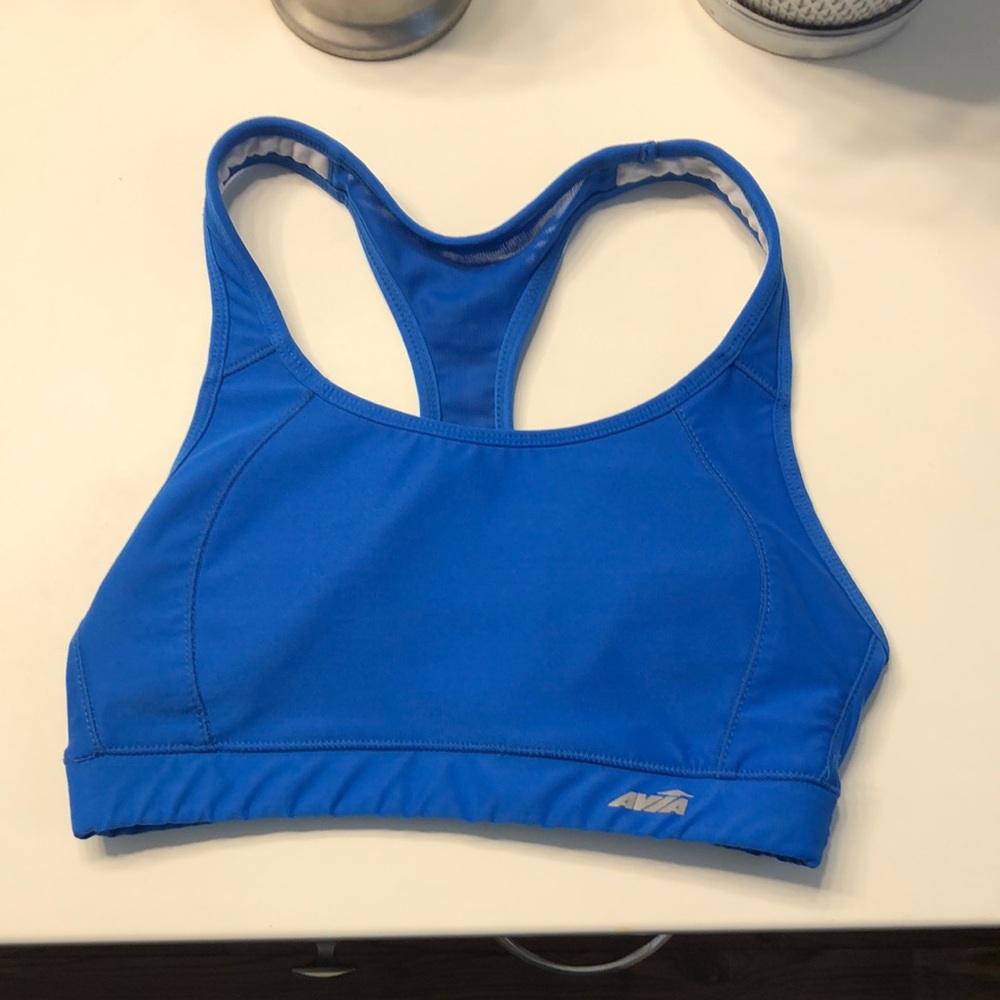 Blue sports bra that can be worn to work out in!!